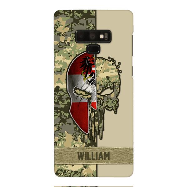 Personalized Austria Veteran/ Soldier Phone Case Printed 22FEB-DT11