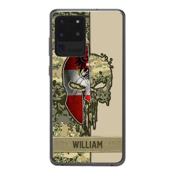 Personalized Austria Veteran/ Soldier Phone Case Printed 22FEB-DT11