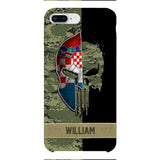Personalized Croatia Veteran/ Soldier Phone Case Printed 22FEB-DT11