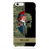 Personalized Croatia Veteran/ Soldier Phone Case Printed 22FEB-DT11