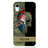 Personalized Croatia Veteran/ Soldier Phone Case Printed 22FEB-DT11