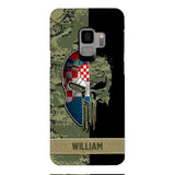 Personalized Croatia Veteran/ Soldier Phone Case Printed 22FEB-DT11
