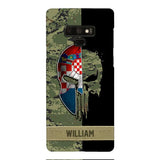 Personalized Croatia Veteran/ Soldier Phone Case Printed 22FEB-DT11