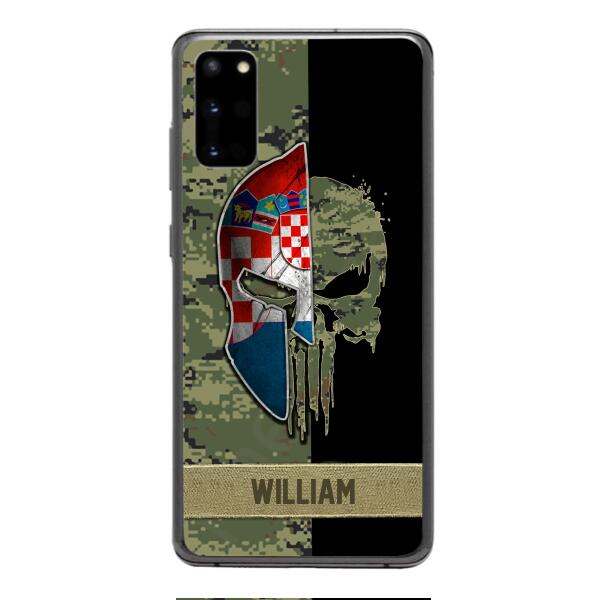 Personalized Croatia Veteran/ Soldier Phone Case Printed 22FEB-DT11