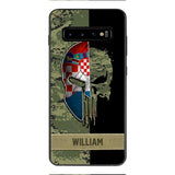 Personalized Croatia Veteran/ Soldier Phone Case Printed 22FEB-DT11
