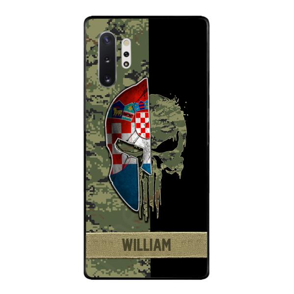 Personalized Croatia Veteran/ Soldier Phone Case Printed 22FEB-DT11