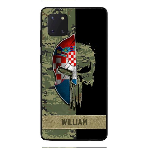 Personalized Croatia Veteran/ Soldier Phone Case Printed 22FEB-DT11