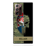 Personalized Croatia Veteran/ Soldier Phone Case Printed 22FEB-DT11
