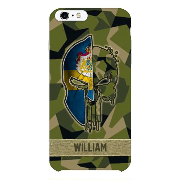 Personalized Swedish Veteran/ Soldier Phone Case Printed 22FEB-DT11