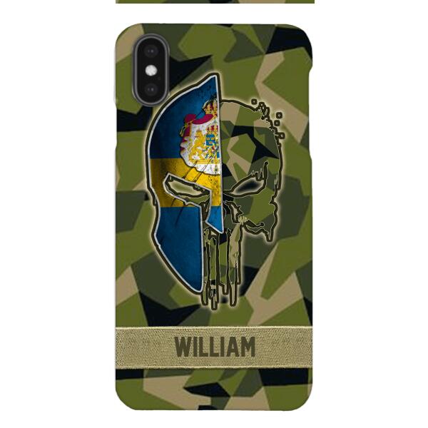 Personalized Swedish Veteran/ Soldier Phone Case Printed 22FEB-DT11