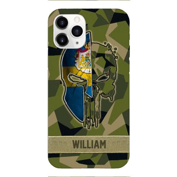 Personalized Swedish Veteran/ Soldier Phone Case Printed 22FEB-DT11