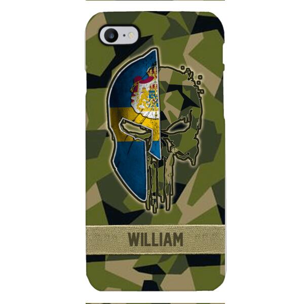 Personalized Swedish Veteran/ Soldier Phone Case Printed 22FEB-DT11