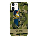 Personalized Swedish Veteran/ Soldier Phone Case Printed 22FEB-DT11