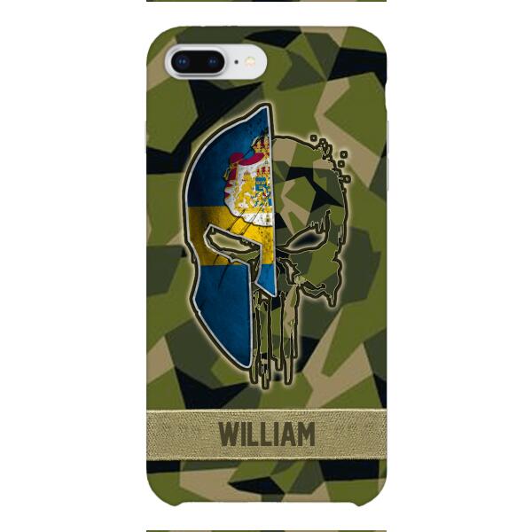 Personalized Swedish Veteran/ Soldier Phone Case Printed 22FEB-DT11