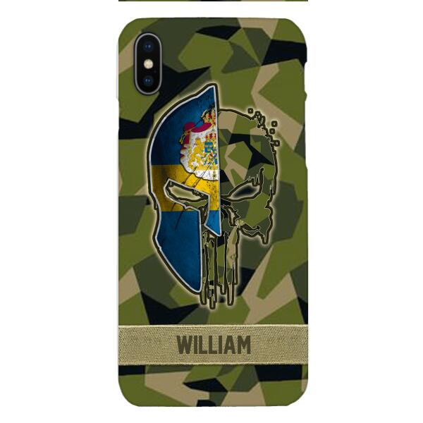 Personalized Swedish Veteran/ Soldier Phone Case Printed 22FEB-DT11