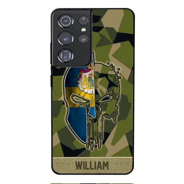 Personalized Swedish Veteran/ Soldier Phone Case Printed 22FEB-DT11