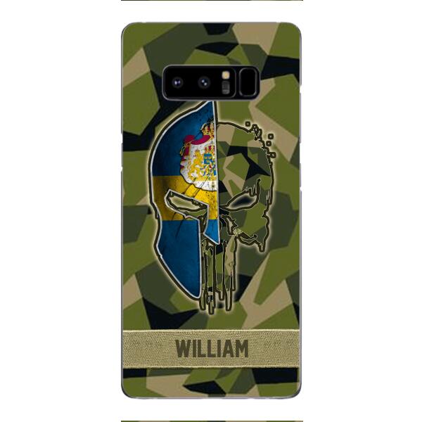 Personalized Swedish Veteran/ Soldier Phone Case Printed 22FEB-DT11