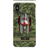 Personalized Canadian Veteran/ Soldier Phone Case Printed 22FEB-HC11