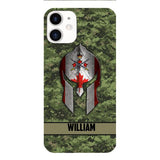 Personalized Canadian Veteran/ Soldier Phone Case Printed 22FEB-HC11