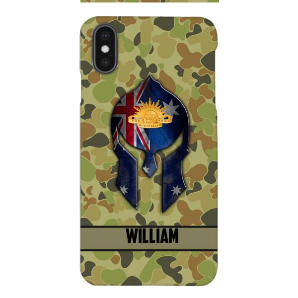 Personalized Australian Veteran/ Soldier Phone Case Printed 22FEB-HC11