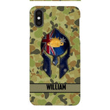 Personalized Australian Veteran/ Soldier Phone Case Printed 22FEB-HC11