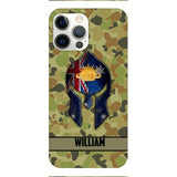 Personalized Australian Veteran/ Soldier Phone Case Printed 22FEB-HC11