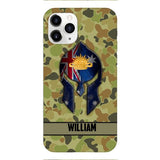 Personalized Australian Veteran/ Soldier Phone Case Printed 22FEB-HC11