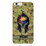 Personalized Australian Veteran/ Soldier Phone Case Printed 22FEB-HC11