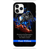 Personalized Blessed Are The Peacemaker Phone Case Printed 22FEB-DT11