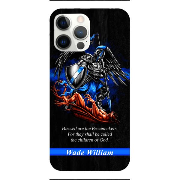Personalized Blessed Are The Peacemaker Phone Case Printed 22FEB-DT11
