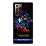 Personalized Blessed Are The Peacemaker Phone Case Printed 22FEB-DT11