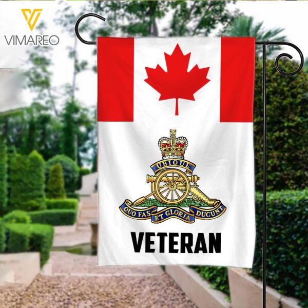Personalized Canadian Veterans Garden Flag 22FEB-LN14