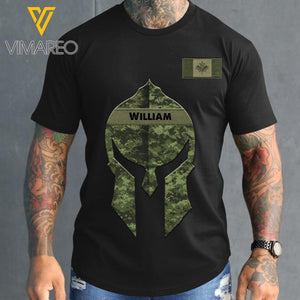 Personalized Canadian Soldier Tshirt Printed 22FEB-HC15