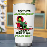 Personalized Grinch Piss Me Off Tumbler Printed 22FEB-DT16