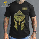 Personalized Australian Soldier Tshirt Printed 22FEB-HC16