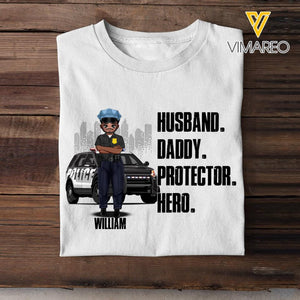 Personalized Police Tshirt Printed 22FEB-DT17