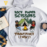 Personalized Rock Paper Scissors Camping Husband Wife Printed 22JAN-QH07