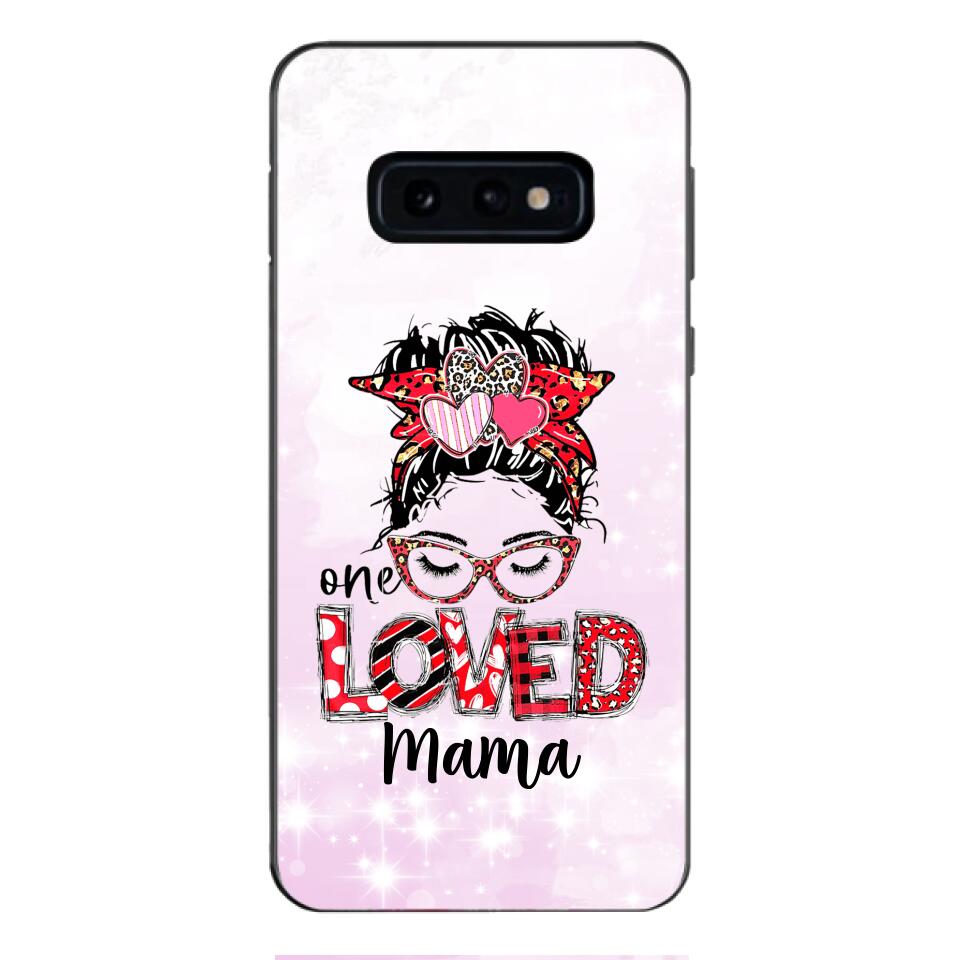 Personalized one Loved mama Phone Case Printed QT-LN21