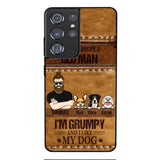 Personalized Grumpy Old Man Loves Dogs Phone Case Printed 22FEB-HC24