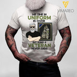 Personalized U.S Veterans Tshirt Printed 22MAR-DT01