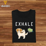 PERSONALIZED EXHALE BLACK HOODI / TSHIRT QTDT0203