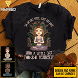 PERSONALIZED I'M MOSTLY PEACE LOVE AND LIGHT AND A LITTLE GO FUCK YOURSELF TSHIRT / CRISS CROSS TANK QTTQ0303