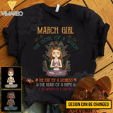 PERSONALIZED MARCH YOGA GIRL TSHIRT QTHC0303