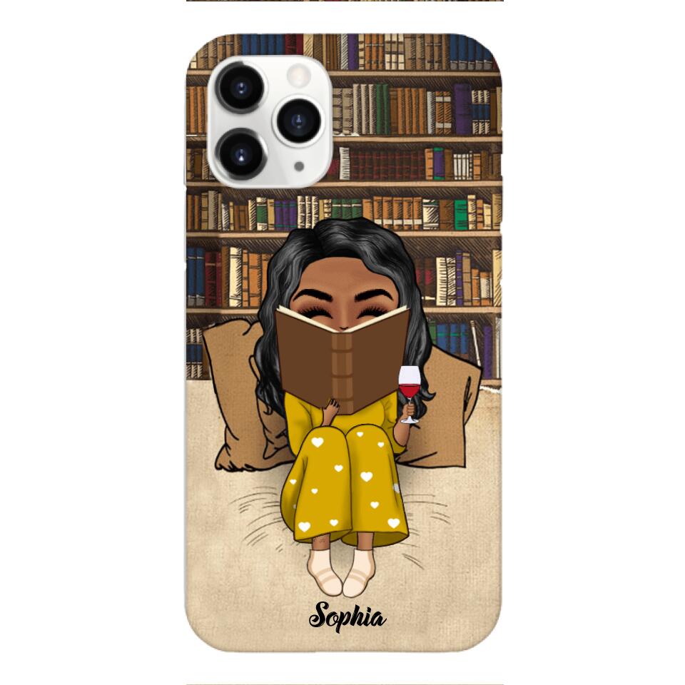 Personalized Girl Love Book Phonecase Printed 22JAN-DT10