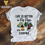 Personalized Life Is Better In Flip Flops Tshirt Printed 22JAN-DT13