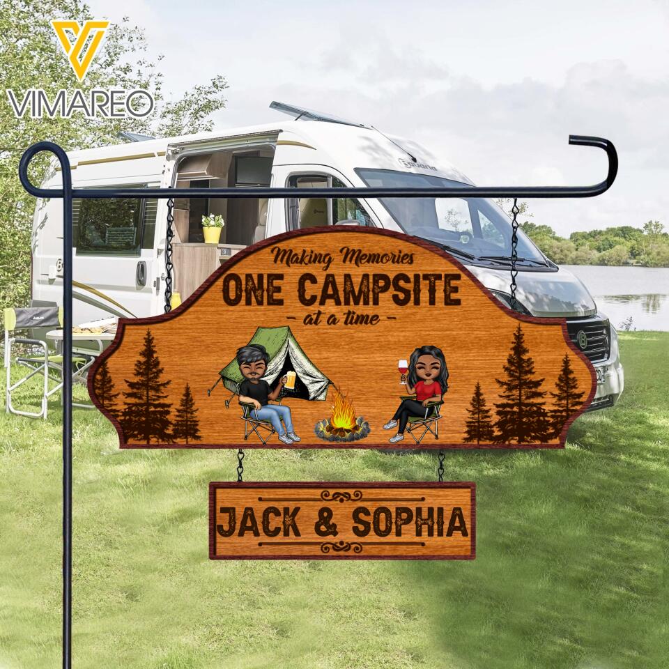 Personalized Camping Metal Sign Printed 22FEB-DT18