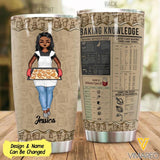 Personalized Girl Loves Baking Cookies Tumbler Printed 22JAN-MQ27