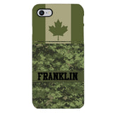 Personalized Canadian Camo Phone Case Printed 22MAR-DT07