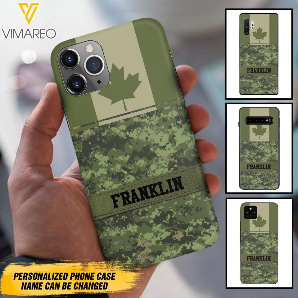 Personalized Canadian Camo Phone Case Printed 22MAR-DT07