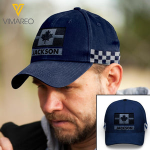 PERSONALIZED CANADIAN POLICE PEAKED CAP QTTN0703